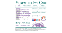 Desktop Screenshot of murrayhilleyecare.com